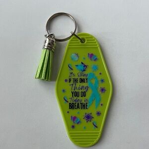 Green Key Holder with Tassel